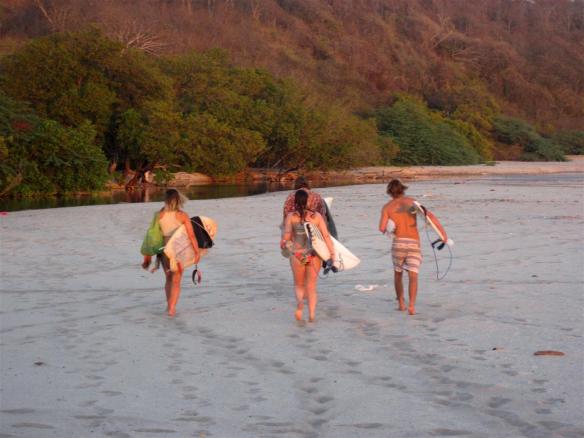 Long walk home. Photo: Rosary Walsh