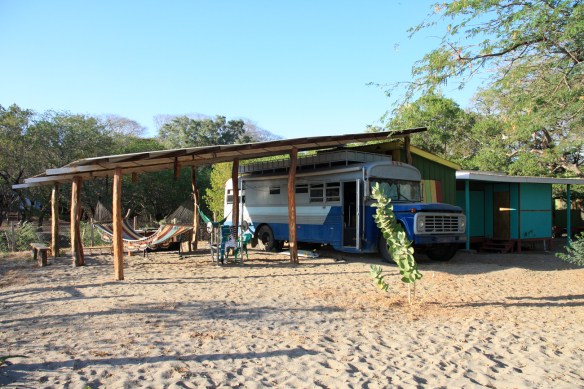 Rosary's converted US school bus...the dream pad! Photo: Rosary Walsh' 