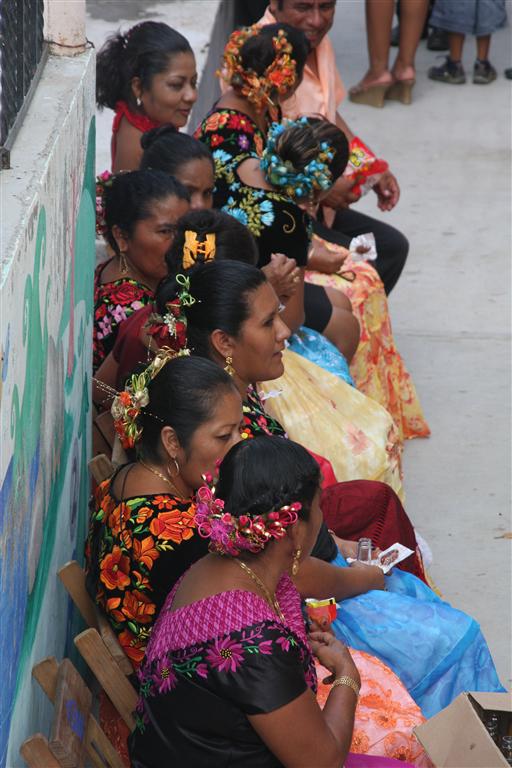 The ladies of the village...admiring their handywork. Photo: Rosary Walsh