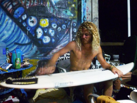 Matteo aka The Italian Local in his rat infested pad.