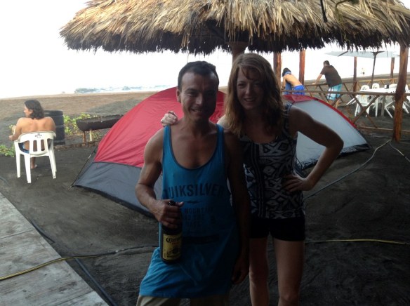 Puffy eyed & sleep deprived from the previous nights mozzie & crab tent party.