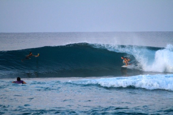 Putting in some serious time in the green room...