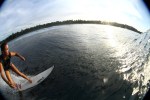 Salty Lips' Shannon surfing in the Mentawai's
